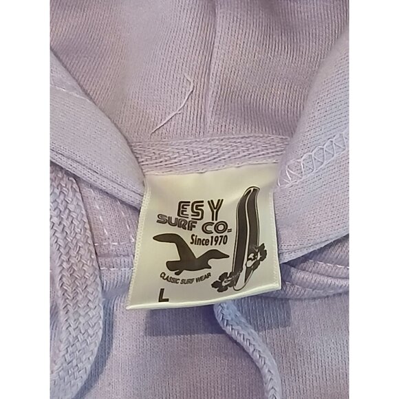 Embroidered Savannah L Hoodie Surf Co Lavender Purple GA Charm Travel Pullover - Picture 6 of 8